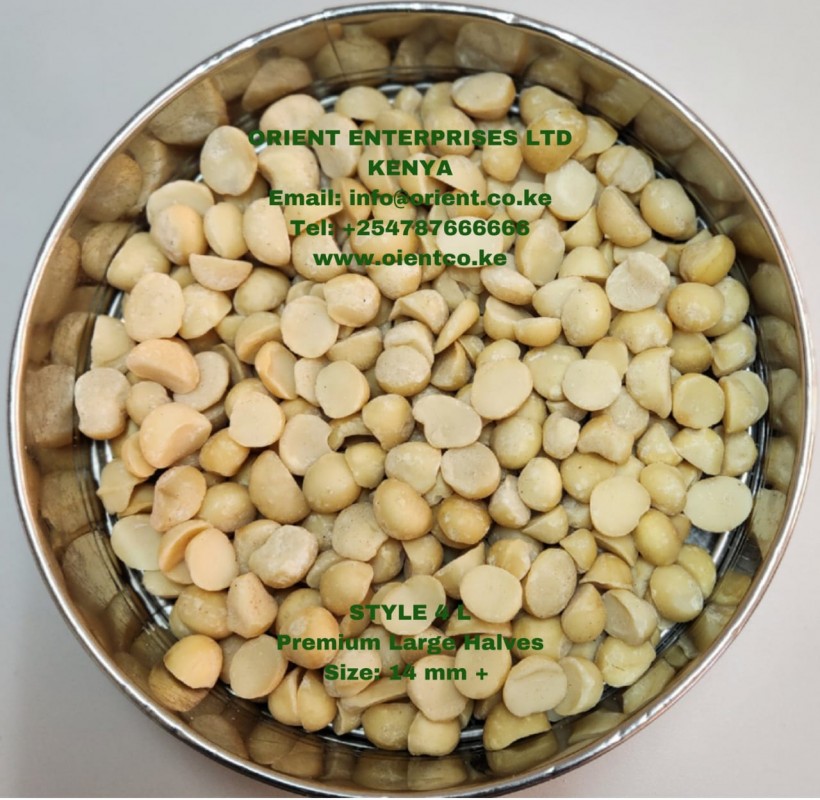 Macadamia Kernel Style 4L(Size 13mm-15mm) from Kenya